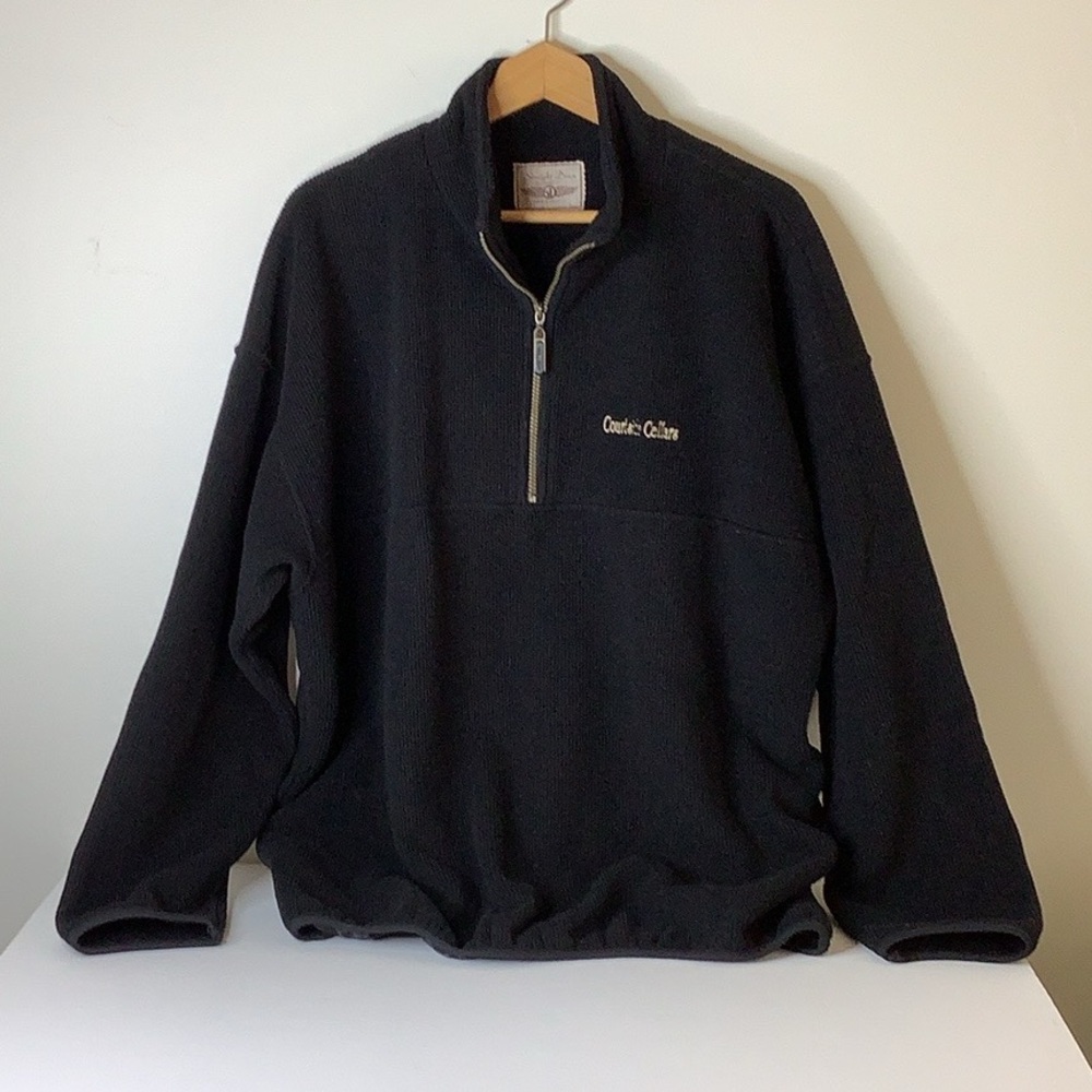 Straight Down Pullover Half-Zip Winery Logo XL